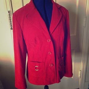 Red sz L 3-button blazer/jacket Elementz
