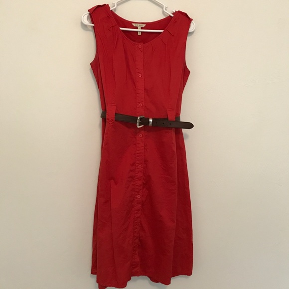 🍂Orange Old Navy cotton button up dress - Picture 1 of 3