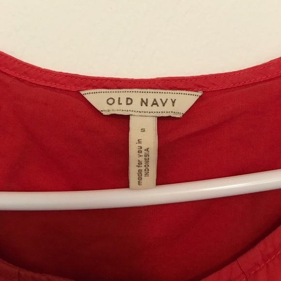 🍂Orange Old Navy cotton button up dress - Picture 2 of 3