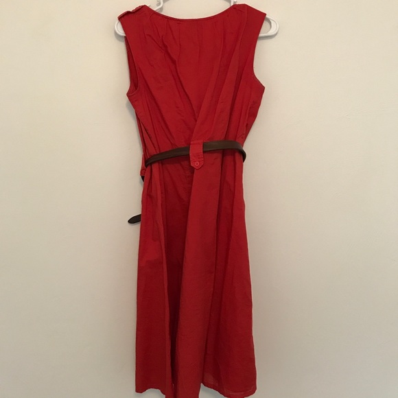 🍂Orange Old Navy cotton button up dress - Picture 3 of 3