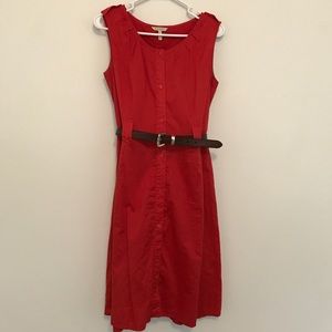 🍂Orange Old Navy cotton button up dress