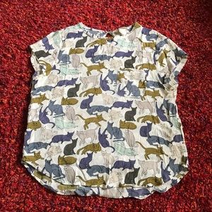 H&M cat blouse