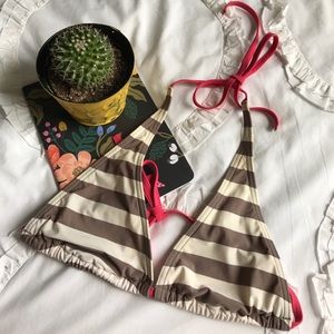 Gap Body Bikini Striped Top Size Medium