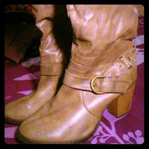 Tan boots