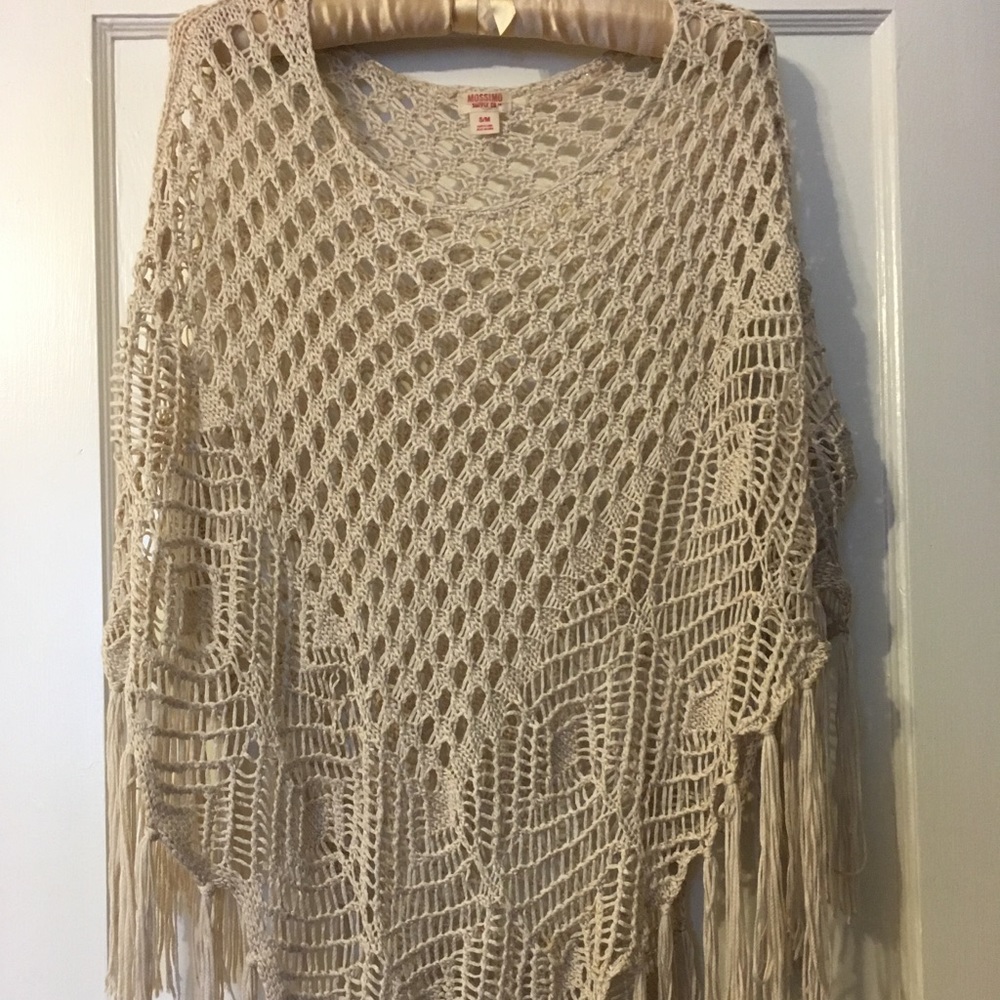 Crocheted poncho