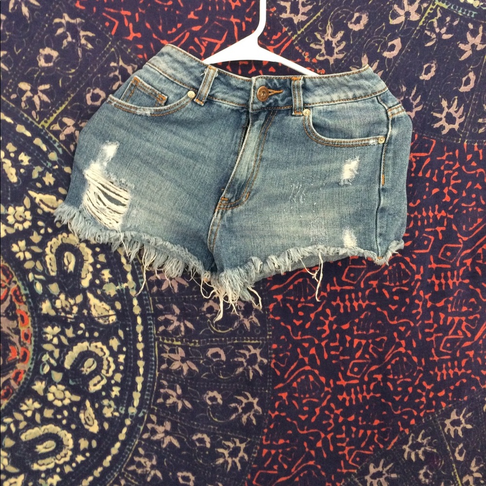 TRADING Bull head denim (High rise) Jean shorts