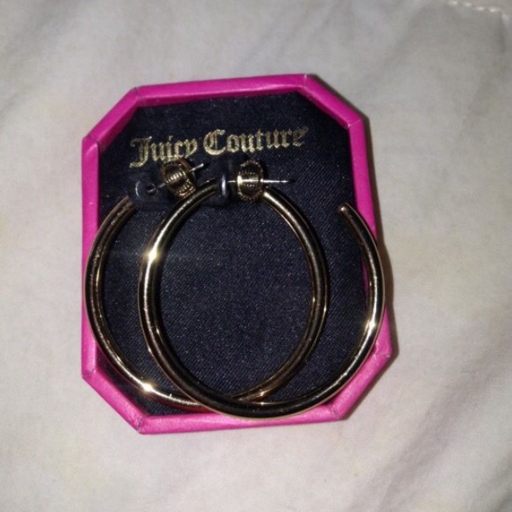 Gorgeous gold juicy couture hoops