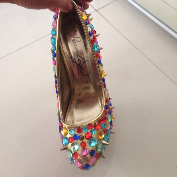 Brand new multi colored stilettos - Picture 2 of 4