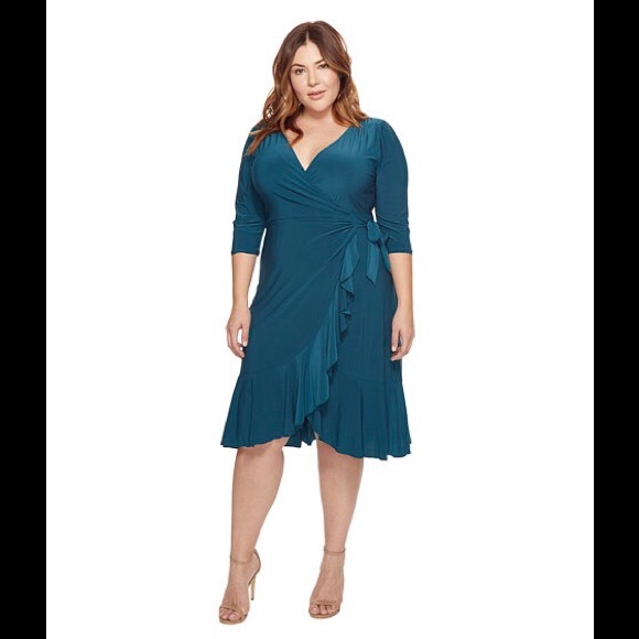 Kiyonna Wrap Dress - Picture 1 of 7