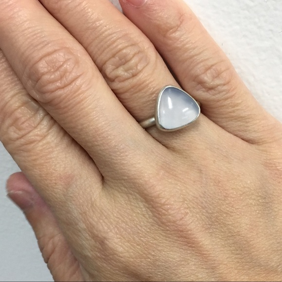 Trillion Lavender Chalcedony Sterling Silver Ring - Picture 8 of 8