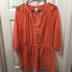 Orange "heart" tunic
