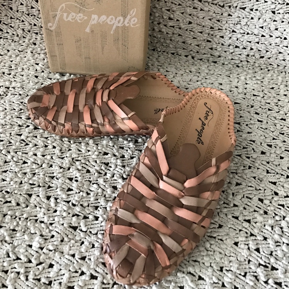 Free People braided leather huarache. REDUCED!