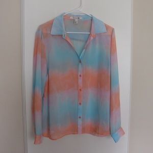 Cotton candy button up