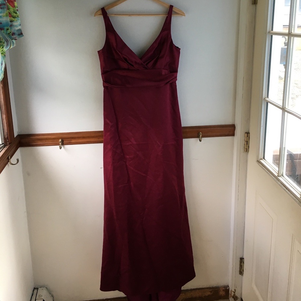 Jim Hjelm red wine gown, size 8