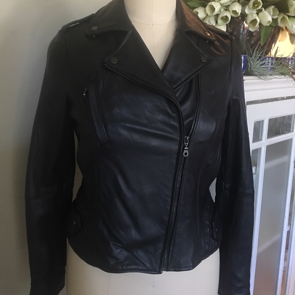 DKNY Leather Biker jacket - super soft