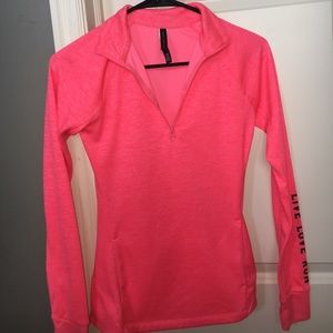 Bright pink thin sweatshirt
