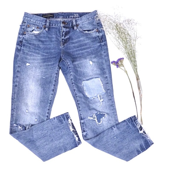J. Crew Denim - J.Crew Broken In Boyfriend Distressed Jeans