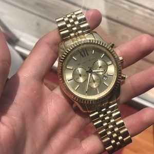 Michael Kors, Lexington Gold Tone Watch