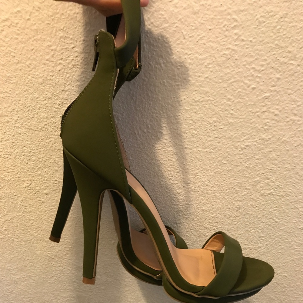 Olive Green Heels