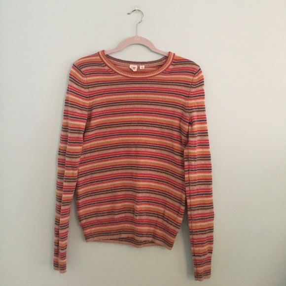 🎄MAKE AN OFFER🎄 Striped Gap Wool Blend Sweater - Picture 1 of 2