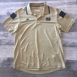 Men's Notre Dame Polo by Adidas - M