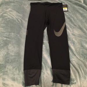 Nike Cropped Running Capris, Dri-fit