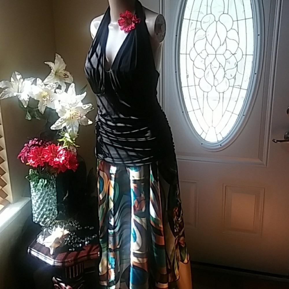 Beautiful sexy Strapless Asymmetric  dress