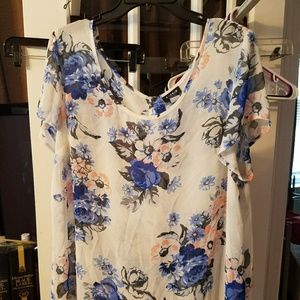 Sheer floral top