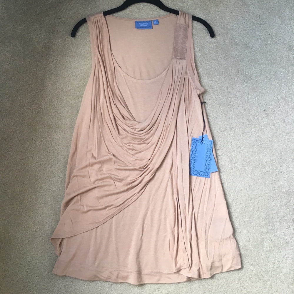 Vera Wang NWT Tan Top. Size M.