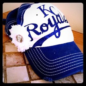 KC royals bling hat