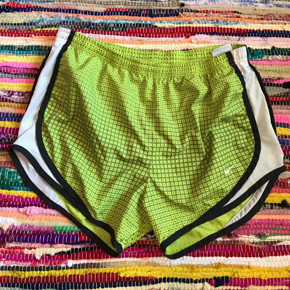 Lime Green Nike Tempo shorts