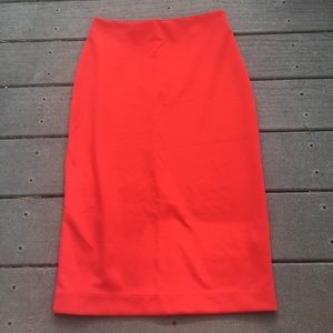 Bright Red New York and Company Bodycon Skirt