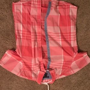 INC Salmon colored shirt