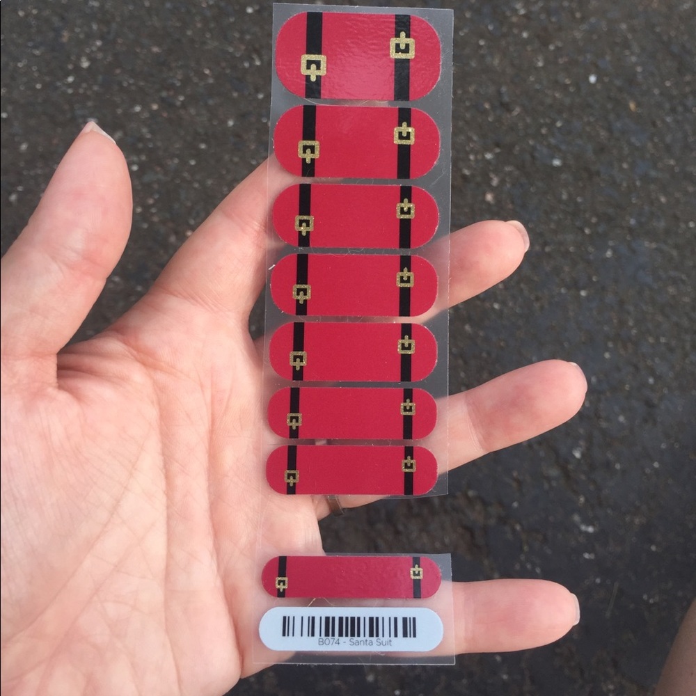 Jamberry nail wraps: Santa Suit