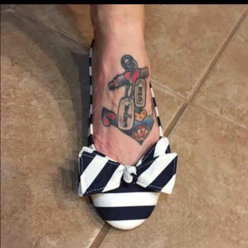 J Crew Nautical Ballet Slippers