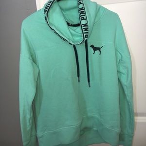 Mint colored sweatshirt from PINK