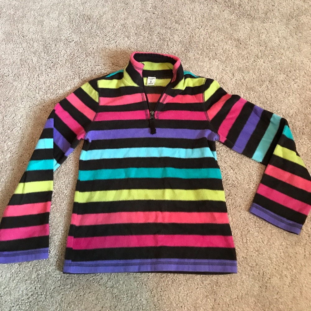 Old Navy Multi Color Fleece Pullover Size 8