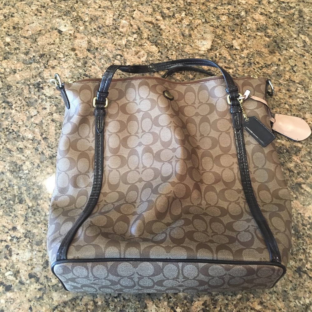 Authentic brown Coach bag