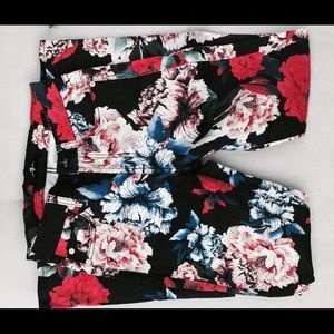 7 jeans, floral pants