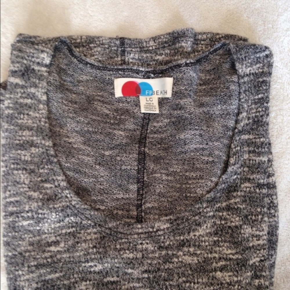 Free People Knit Slouchy Tee