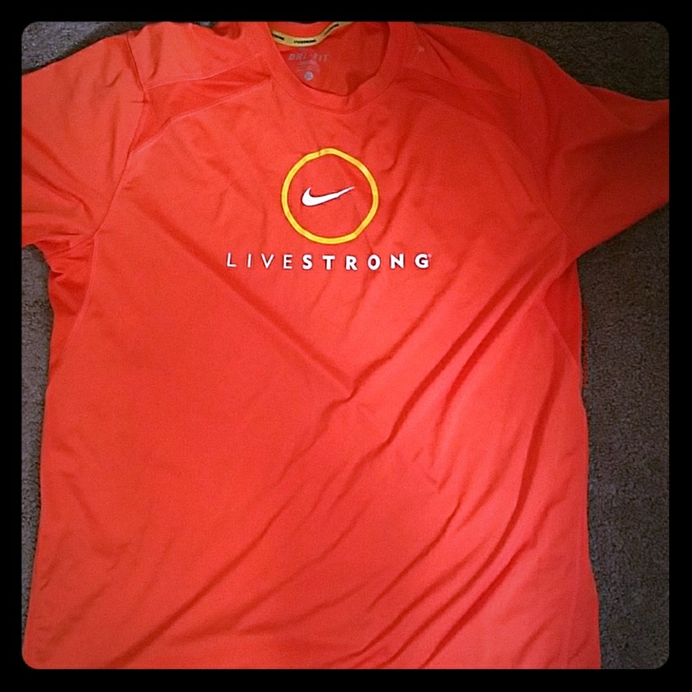 Orange nike shirt