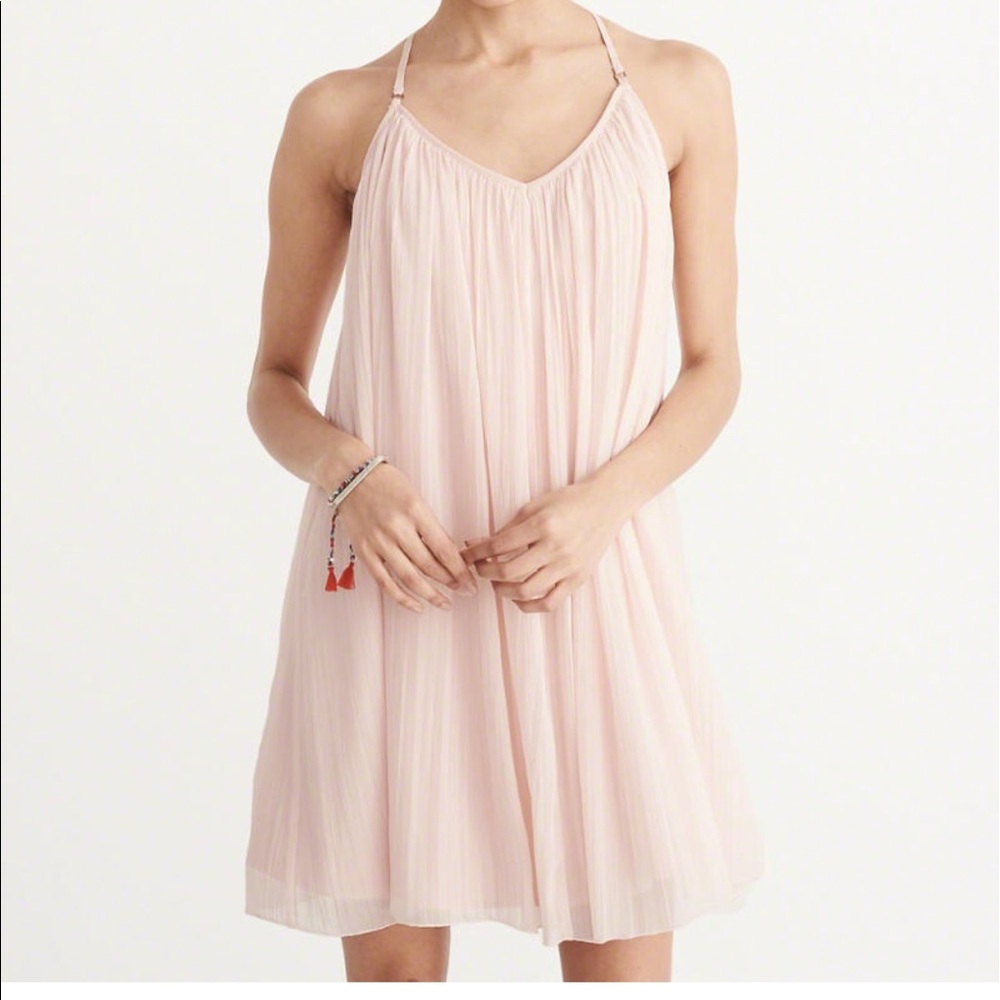 Light pink swing dress