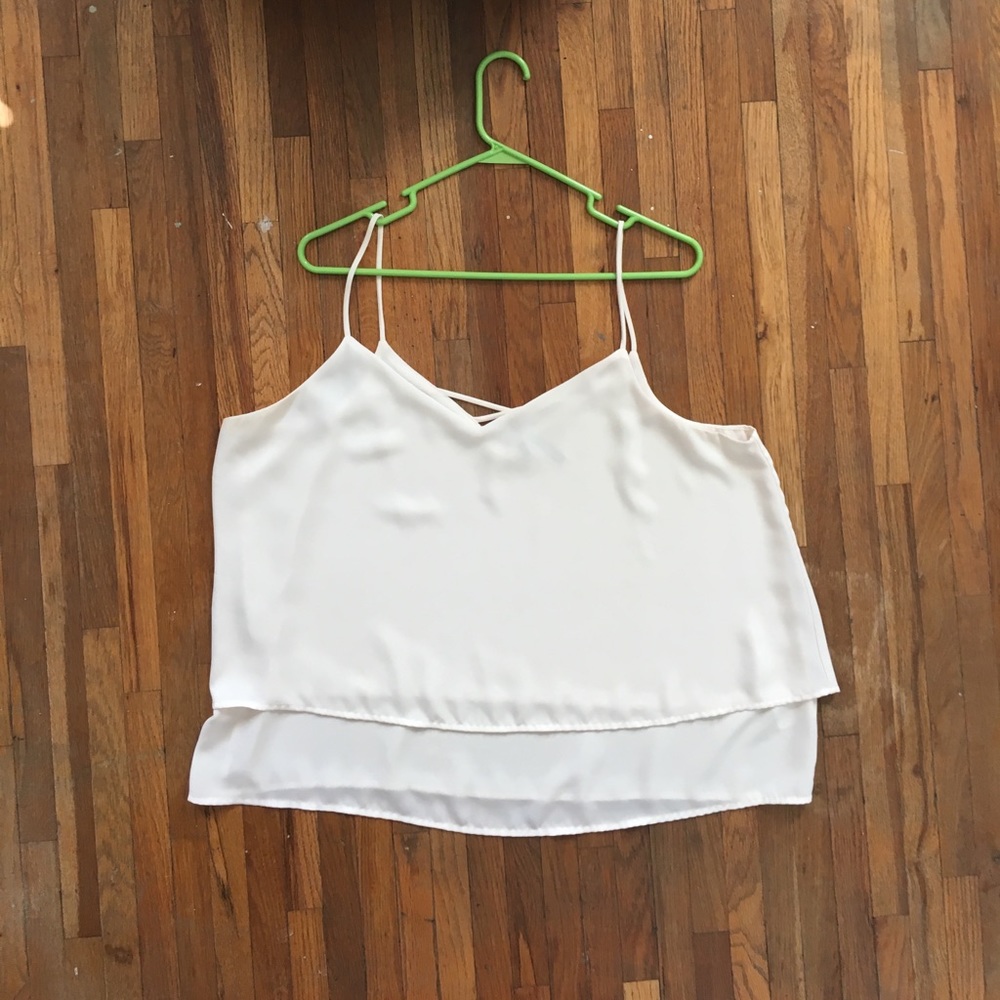 Off white dressy tank top