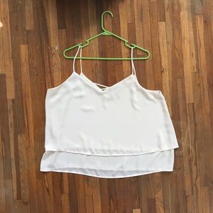 Off white dressy tank top