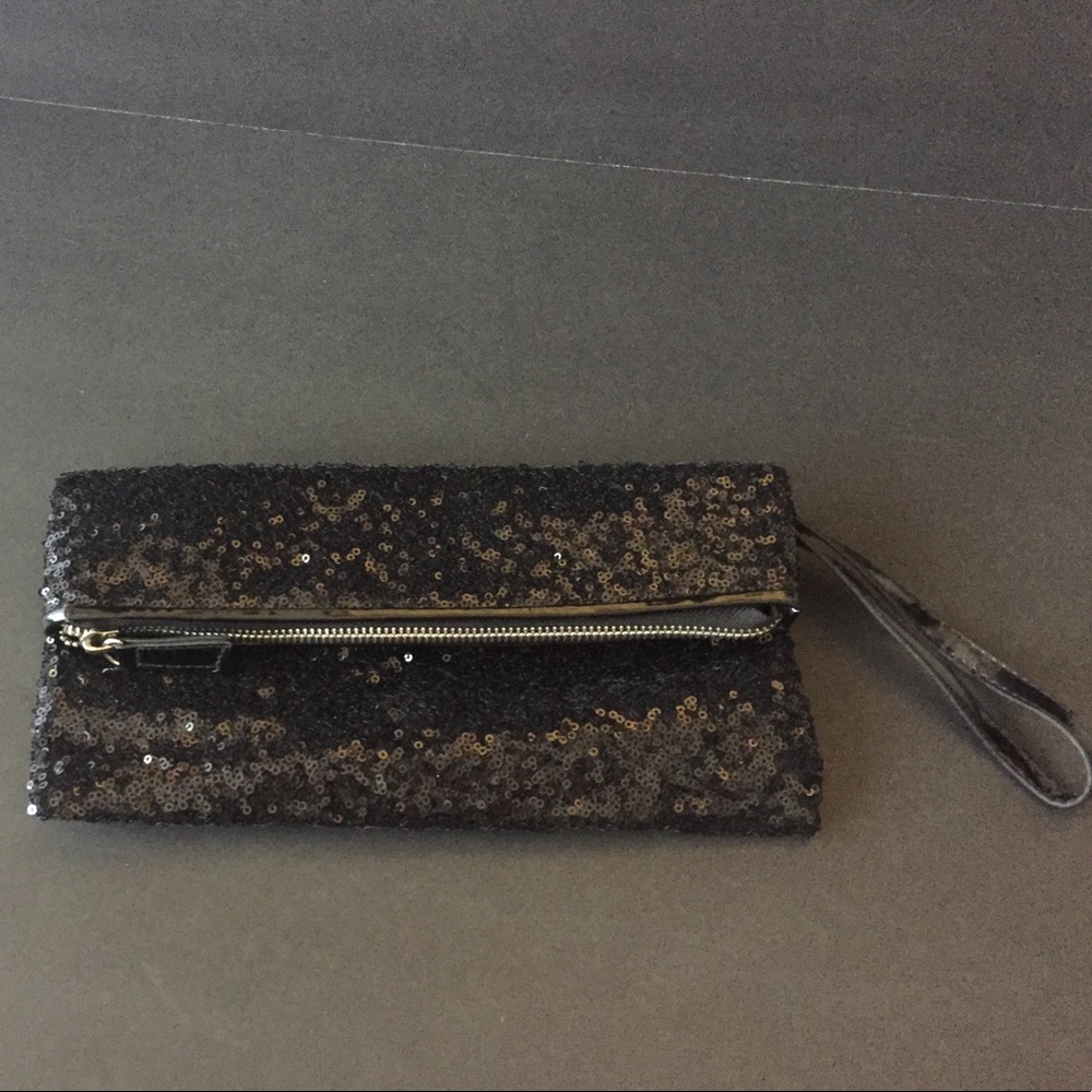 Black Sequin Clutch