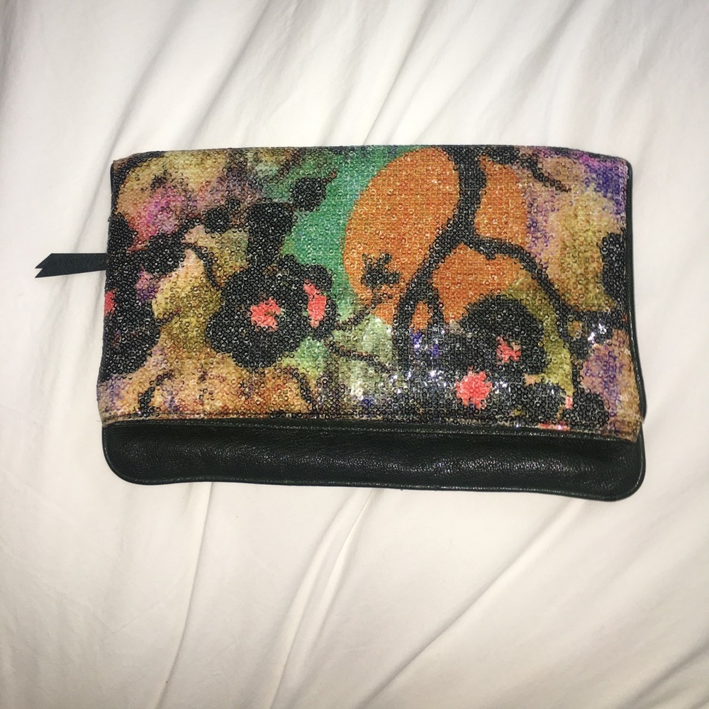 Diane Von Fustenberg sequin encrusted purse