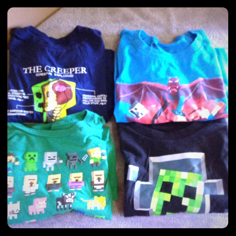 Mine craft tees