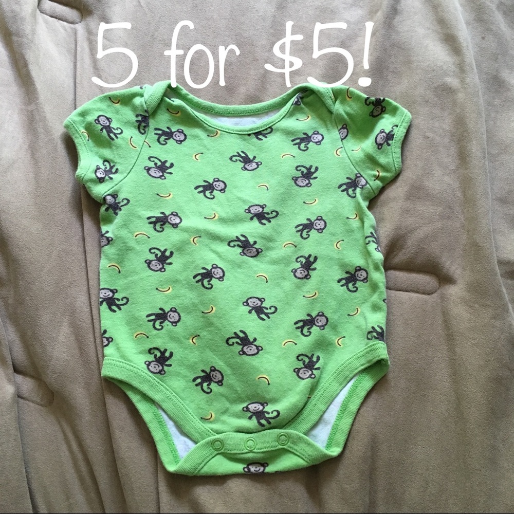 👶monkey Onesie