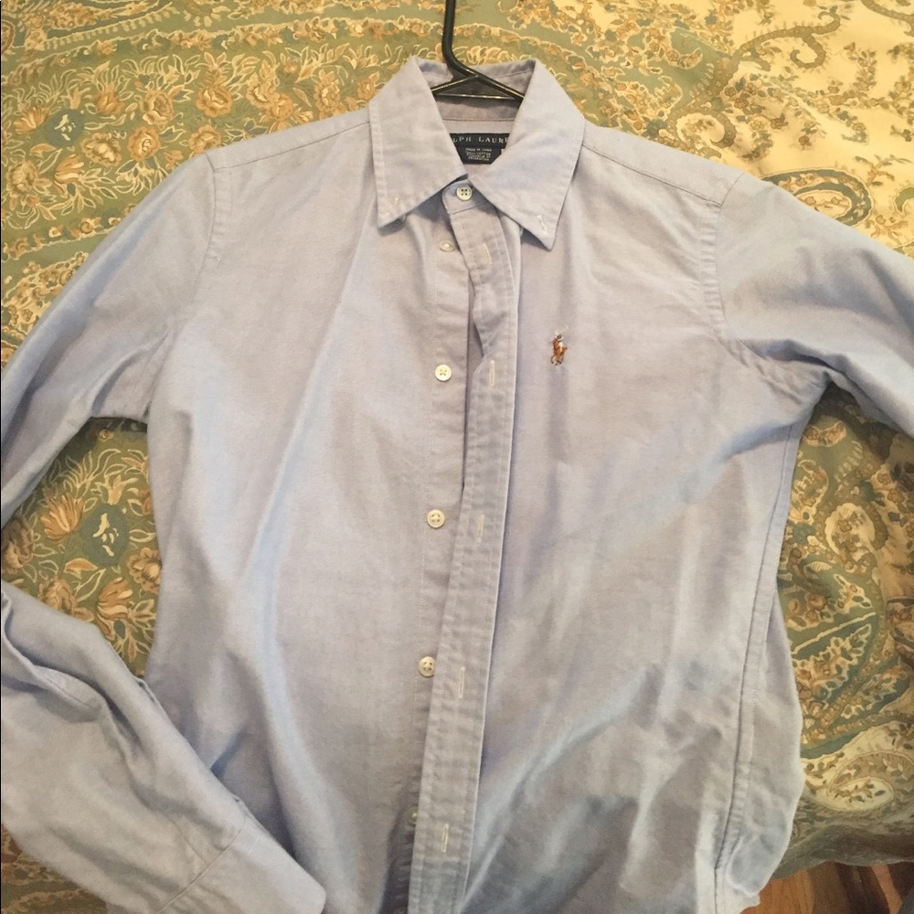 Polo blue button up