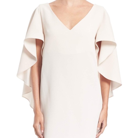 Opening Ceremony Cascade Sleeve Crepe Dress Cape - Picture 2 of 8